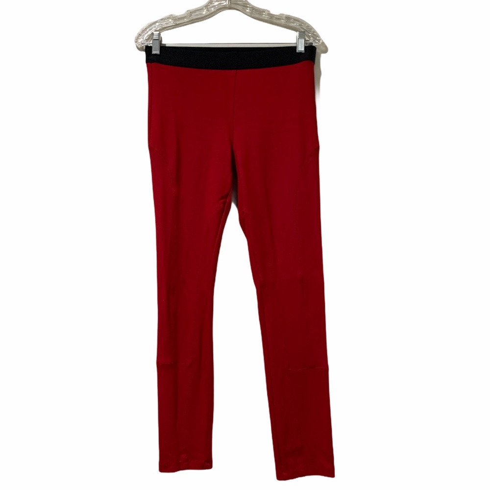 Theory Red leggings in size M